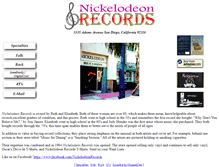 Tablet Screenshot of nickelodeonrecords.com